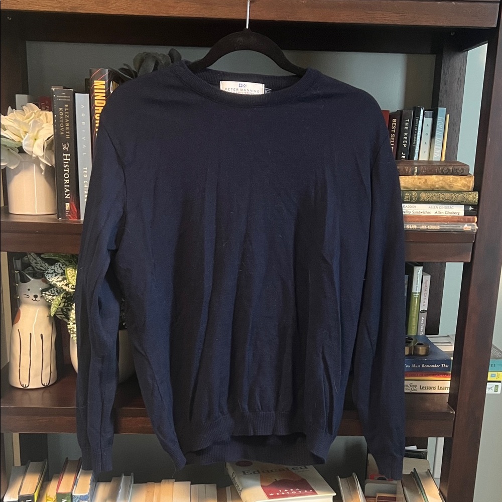 Men's Classic Navy Crewneck Sweater